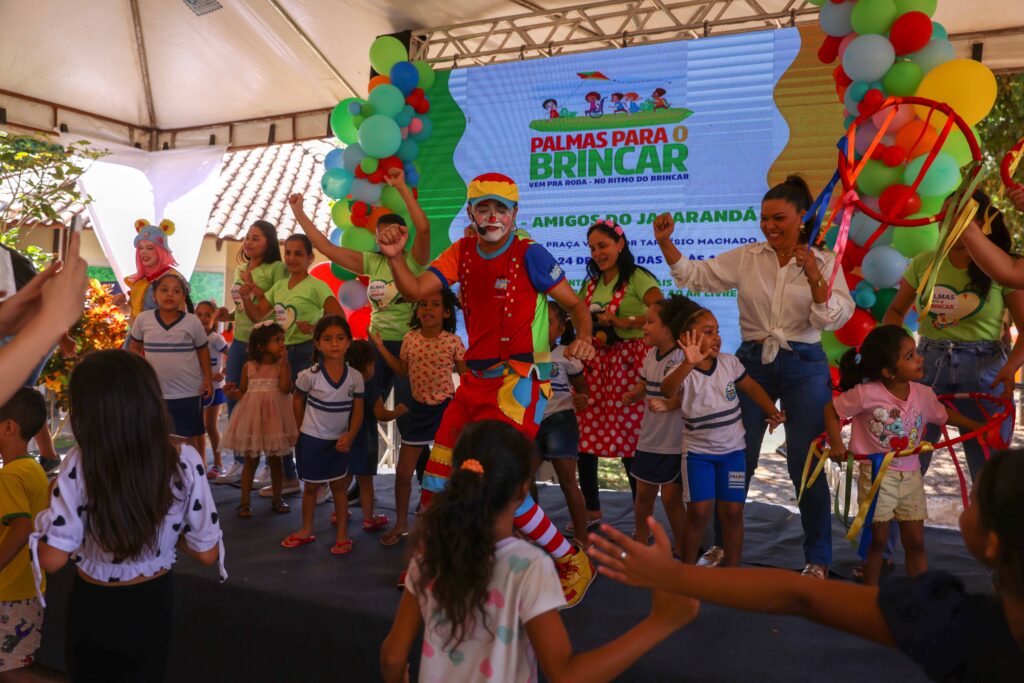 Palmas Para o Brincar alegra as crianças em Taquaruçu