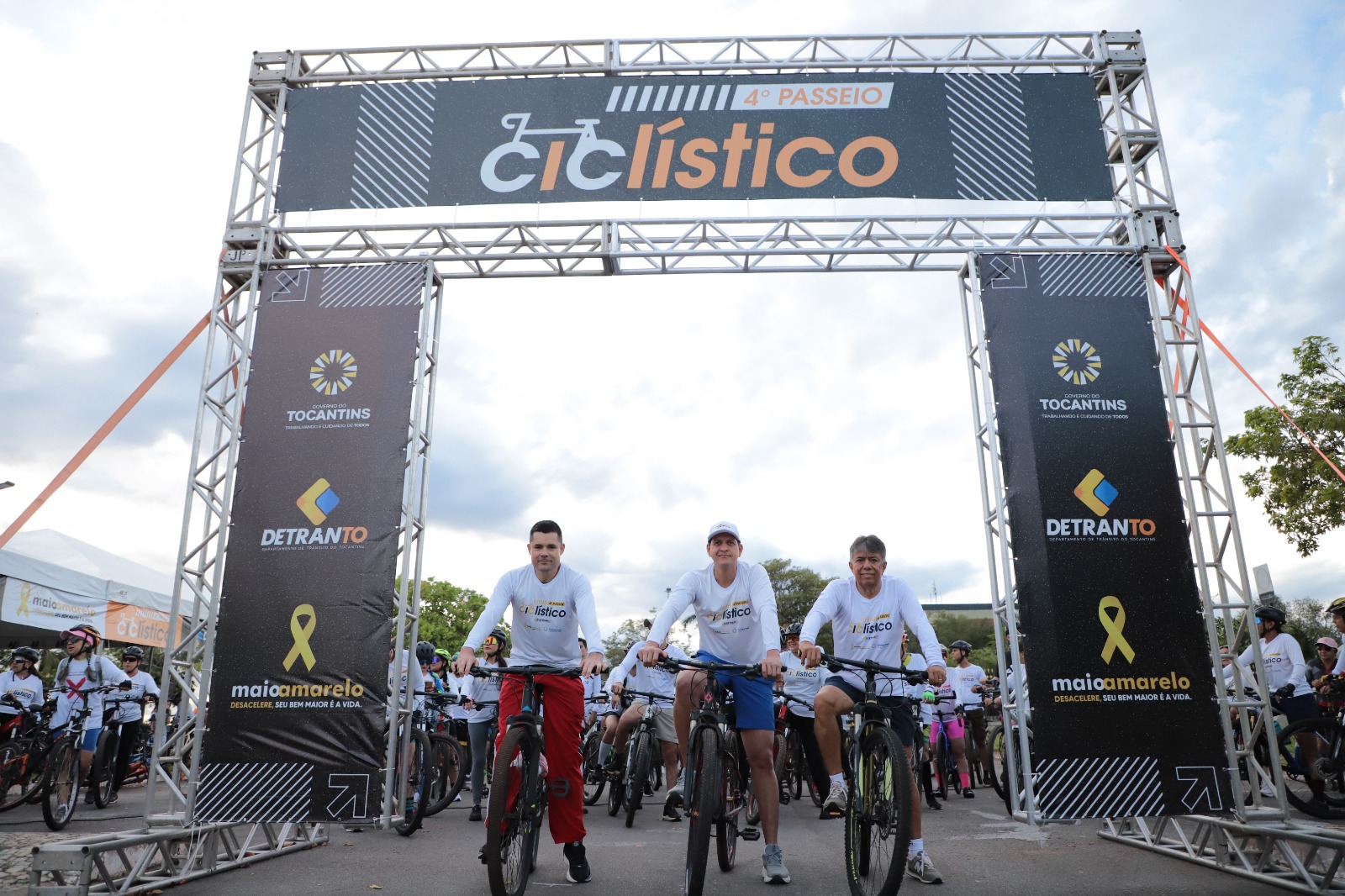 Passeio ciclístico Maio amarelo