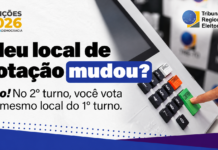 Justiça Eleitoral do Tocantins reforça que locais de votação continua o mesmo neste domingo, 25